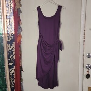 NWOT. Women Sleeveless Wrap Hi Lo dress.  Size XL